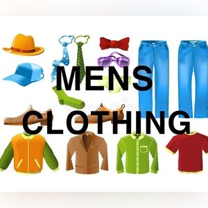 Check out my men’s clothes for sale!